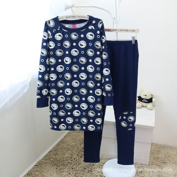 Комплект 100% полиэстер Хорошее качество Micro Polar флисовой Sleepwear Set